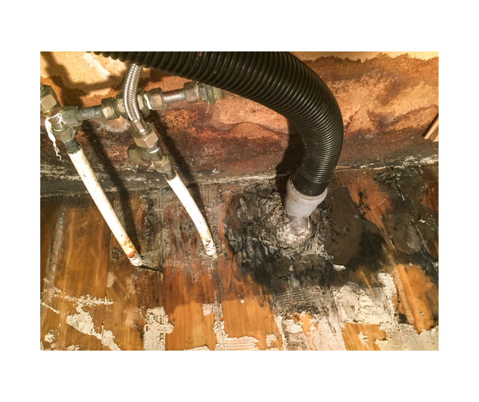 United Water Restoration technician on a Long Island job site